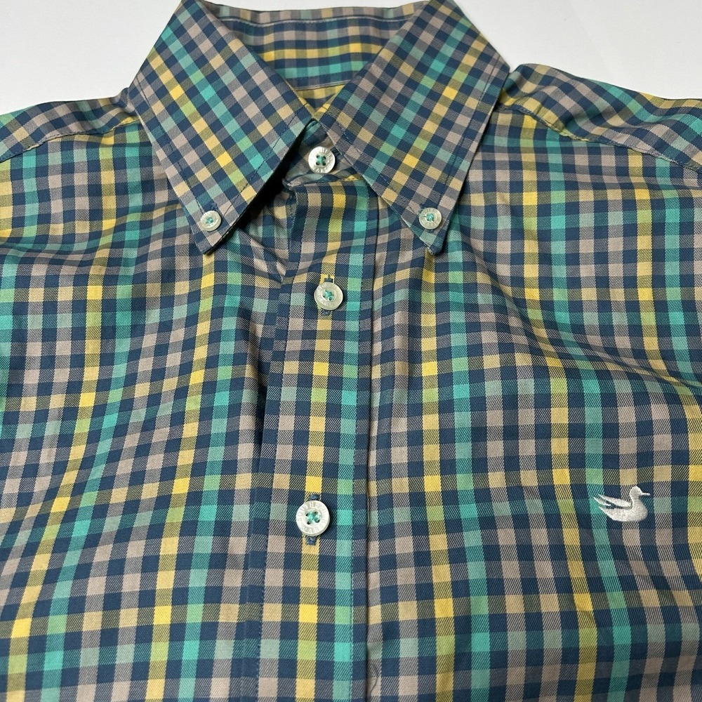Southern Marsh Shirt Men's Small Long Sleeve Button Up Lightweight Plaid Check